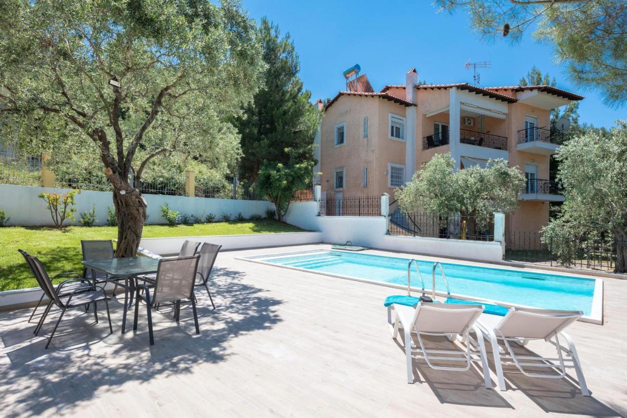 Louloudis Pool Villa Skala Rachoni  Exterior foto